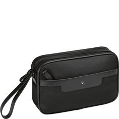 Montblanc Nightflight Bolso de Mano Men Clutch Bag, Luxury Leather Bag, Bags Ideas, Mens Toiletry Bag, Mini Crossbody Purse, Leather Toiletry Bag, City Bag, Leather Bag Women