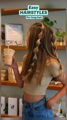 Preppy Hairstyles, Simple Hairstyles, Hairdo For Long Hair, Hair Stylist Life, Long Hairstyles