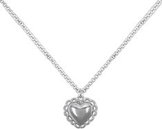 Classic Adjustable Jewelry With Heart Charm, Classic Metal Jewelry For Valentine's Day, Classic Adjustable Heart Charm Jewelry, Elegant Sterling Silver Jewelry With Heart Beads, Adjustable Silver Heart Cut Jewelry, Dainty Silver Heart Necklace For Formal Occasions, Elegant Nickel Free Heart Necklace, Nickel-free Jewelry For Valentine's Day, Elegant Nickel Free Metal Heart Necklace