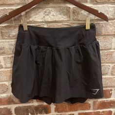 New Without Tags Never Worn Black Gymshark Shorts, Moisture-wicking Black Skort For Gym, Black Moisture-wicking Skort For Gym, Black Workout Skort, Short Length, Black Moisture-wicking Cotton Athletic Shorts, Black Shorts, Womens Shorts, Women Shopping, Black