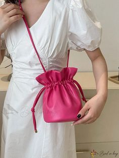 Bird in Bag - Solid Color Dazzling Detailed Shoulder Bag, Crossbody Chic Solid Color Portable Bag, Chic Solid Portable Bag, Trendy Shopping Bucket Bag, Chic Portable Solid Color Bags, Chic Satchel Bucket Bag, Versatile Bucket Bag For Mobile Phone, Portable Crossbody Bucket Bag For Shopping, Portable Phone Bag For Shopping, Pouch Bucket Bag For Shopping