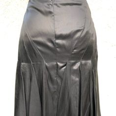 Beautiful Shape And Material On This Reposh. Wish I Could Have Worn It! Fitted Silk Pleated Bottoms, Fitted Silk Flared Maxi Skirt, Black Pleated Silk Skirt, Black Silk Flared Skirt, Black Fitted Full Length Pleated Skirt, Classic Silk Party Skirt, Formal Fitted Full Skirt, Formal Fitted Full Skirt Bottoms, Fitted Silk Long Skirt