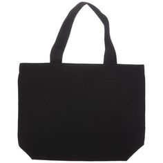 Reuse Black Woven Canvas Tote Bag over and over again while you are out shopping and road tripping. This small, durable tote bag is made of canvas and features a solid black color. It is completed with two strong handles on top, made of black belting trim. Personalize this blank canvas with your own choice of patches, buttons, rhinestones, fabric paint, and more and carry it with stylish pride!       Dimensions:          Length: 8 1/4" (13 1/2" Including Handles)       Width: 10 3/4"       Thick Small Canvas Bags, Poster Project, Bag Mockup, Canvas Bags, Art Bag, Print Coupons, Bags Aesthetic, Fabric Bolts, Small Canvas