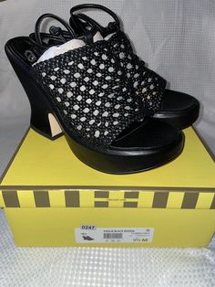 Brand New Circus By Sam Edelman Paislie Woven Sandals Size 9.5 **Box May Have Some Damage** Woven Sandals, Sam Edelman Shoes, Sam Edelman, Circus, Women Shoes, Sandals, Brand New, Women Shopping, Black