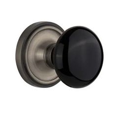 an image of a black door knob