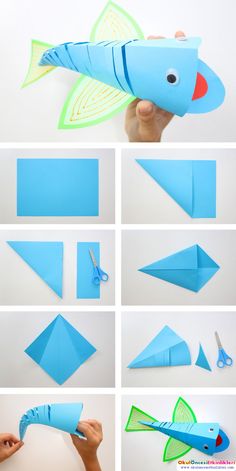 how to make an origami fish out of paper