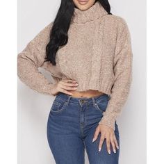 Introducing DeDe, our cable knitted crop top sweater. DeDe will keep you cute and cozy this Fall! Available in Small-Medium-Large Tops Outfit Ideas, Christmas Fashion Outfits, Tops Outfit, Birkenstock Outfit, Knitted Crop Top, Stylish Crop Top, Fall Winter Trends, Cropped Knit Sweater, Crop Top Outfits