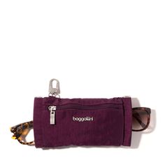 Crafted to be CleanSnap-closure 2-sided Pouch fits sunglasses or phoneCustomize your organization with easy clip attachmentExterior dimensions: 8"h x 4.25"w x 0.25"d, 3 oz. Baggallini Bags, Sunglasses Pouch, Anti Theft Bag, Athleisure Fashion, Luggage Accessories, Shopping Trip, Handbags On Sale, Travel Accessories, Luggage Bags