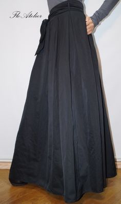 "ITEM DETAILS Long and flowing Taffeta skirt with elastic waistband. Classical look. Comfortable and adds touch of elegance. Could match with fitted tops or oversize ones. Made to measure. Available in petite and tall length. MATERIAL High Quality Taffeta ------------------------------------------------------------------------------- Shop Policy Before ordering please check our shop policies https://www.etsy.com/shop/FloAtelier/policy?ref=shopinfo_policies_leftnav Every piece is made to order, t Solid Full-length Party Skirt, Skirted Satin Bottoms For Party, Solid A-line Bottoms For Party, Party Skirted Satin Bottoms, Black A-line Voluminous Skirt, Black Pleated Full-length Skirt, Elegant Party Maxi Skirt With Elastic Waistband, Full Length Black Pleated Skirt, Long Stretch Skirt With Pleated Waist