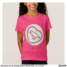 Dinosaur Love Candy Heart Sweet Valentines Day T-Shirt #dinosaurshirt #kidsdinosaurtee #dinosaurbirthdaygift #christmasdinosaurgift #naughtyornice #dinosaurgift #stegosaurusshirt #triceratopsshirt #trexshirt #tyrannosaurus #tyrannosaurusrex #diplodocus #santadinosaur #christmasdinosaur #personaliseddinosaur #personaliseddinosaurshirt #cutedinosaur #cutedino #cutedinosaurshirt #uniquedinosaurshirt #unusualdinosaurshirt #dinosaurbirthday #valentinesdinosaur #valentinesdayshirt Dino Shirt, Valentines Day Shirt, Girls Valentines