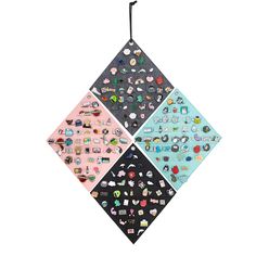 PRICES MAY VARY. felt ✔【Wall Hanging Brooch Pin Display Organizer Size】: 43 x 36.5 cm / 16.92 x 14.37 in. Weight: 85 g. Light weight, easy to use. Package includes 4 pieces badge display banner. Enough pins banner for you to display enamels, lapels and pins. ✔【Large Capacity】: 4 pieces suit hanging brooch pins organizer included black, grey, pink, and mint green, different color meet your different needs and choices. One pins organizer holder can hold 43 pins, 4 pins organizer holder hold up to Pin Storage, Belt Organizer, Enamel Pin Display, Scarf Organization, Felt Wall Hanging, Hanging Closet Organizer, Display Banners, Closet Accessories, Hanging Organizer