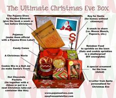 the ultimate christmas eve box is packed with gifts for everyone to have in their home