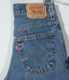 You will love seeing your kiddo in these real deal, fabulous Levi's 550 red tab jeans that are soft, perfectly worn-in, faded, in great shape, sturdy and of a medium to light blue wash cotton denim material with a great straight leg cut. They're probably like the ones you have! These vintage Levi keepers really have that vintage been-worn in the best of ways without any major damage. You will seeing your young one love kicking around in these classics. They are marked a youth size 11 slim, relax Jean Vintage, Levis 550, Vintage Kids, Denim Material, Jeans Kids, Vintage Jeans, Vintage Children, Levis Jeans, Medium Blue