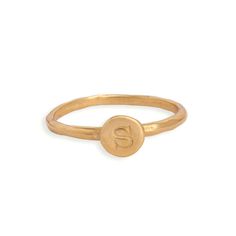 "Mix and match! Stack and spell! Say whatever you want with these stackable alphadot rings. Spell a child's name, stack your initials, or get one initial for each child or grandchild. **This listing is for one 24K gold vermeil alpha dot ring. Each ring has one letter or symbol. Symbols include a heart, cross or \"&\"** This ring looks great when paired with our stackable birthstone rings. Check out this listing!: https://www.etsy.com/listing/230748928 This ring is also available in SILVER he Adjustable Yellow Gold Initial Ring, Stackable Initial Ring, Personalized Yellow Gold Stackable Round Rings, Gold Stackable Circle Rings As Gift, Gold Stackable Rings As Gift, Gold Stackable Rings Made Of Recycled Gold, Adjustable Round Midi Rings In Recycled Gold, Adjustable Recycled Gold Midi Rings, Gift Hammered Yellow Gold Midi Rings