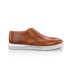 are handcrafted by individual order. Upper material is made by premium leather. Insole and lining materials - leather. Your new shoes will be handcrafted especially for you and delivered for free to your home or office in 1-2 weeks. Included option for free return and remake if the shoes do not fit.Only now all this is available at an exclusive price of $244.95.Proceed with you order now. Elegant Brown Plain Toe Sneakers, Cognac Leather Wingtip Shoes With Rubber Sole, Cognac Wingtip Leather Shoes With Rubber Sole, Formal Brown Sneakers With Brogue Detailing, Classic Custom Brown Sneakers With Perforated Toe Box, Elegant Brown Low-top Sneakers, Elegant Brown Lace-up Sneakers, Cognac Leather Wingtip Shoes With Stitched Sole, Elegant Brown Sneakers With Textured Sole