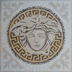 Mosaic Designs - Gianni Versace Chanel Wallpapers, Mosaic Art Projects, Studio Inspiration, Versace Logo, Mosaic Pieces, Ancient Mythology, Custom Mosaic, Mosaic Design, Smart Art