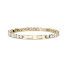 It is finally here, an affordable stainless steel tennis bracelet with high grade cubic zirconia stones that look like real diamonds. The closest thing to a real diamond and gold tennis bracelet. Available is silver and gold color Product DetailsWidth: 4 mm (0.25 ct. each)Thickness: 4 mm (0.16")Stone: Cubic ZirconiaFinish: Shiny Gold Tennis Bracelet, Diamonds And Gold, Tennis Bracelet, Real Diamonds, Italian Charm Bracelet, High Grade, A R, Diamond Bracelet, Gold Color