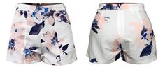 These lovely floral shorts are absolutely perfect. Featuring flat front pockets and zippered backside; these shorts pair perfectly with a bodysuit or cropped top and wedges, heels or sandals. Pair with statement jewelry and you can easily take these shorts from a cute but casual day look to a fabulous rocking look for a night on the town. Made with a cotton blend for comfort and style. Floral Print Mini Shorts For Day Out, Mini Floral Print Shorts For Day Out, Casual Floral Print Mini Shorts, Casual Mini Length Floral Print Shorts, Summer Floral Print Mini Shorts, Floral Print Skort For Day Out In Summer, Floral Print Skort For A Summer Day Out, Chic Floral Print Shorts For Day Out, Chic Floral Print Skort For Summer