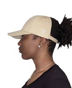 Stay calm, cool, and collected in this khaki backless satin-lined cap. Great for anyone with dreads/locs, natural hair and hair that can't fit in traditional caps. This cap is: ✅Backless ✅Satin Lined with Black Satin ✅Adjustable up to 23.5" ✅Sleek, Classic & Timeless ✅High quality ✅Perfect for you! Check out our shop to view all the other colors and styles! Investing in a backless satin-lined cap unveils a solution for the dilemma of luxurious hair, defying conventional caps. Say goodbye to hair Hats For Locs, Locs Curly Hair, Women With Dreadlocks, Locs Curly, Locs Natural, Curly Hair Natural, Luxurious Hair, Sisterlocks, Short Black Hairstyles