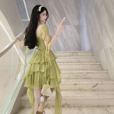 Dress Size: S:Bust80cm,Length82cm,Waist64cm,Sleeve20cm M:Bust84cm,Length85cm,Waist68cm,Sleeve21cm L:Bust88cm,Length87cm,Waist72cm,Sleeve22cm Spring Fairy Dress With Puff Sleeves And Ruffles, Spring Fairy Kei Dress With Ruffles, Short Sleeve Ruffled Fairy Dress For Party, Party Fairy Dress With Ruffles And Short Sleeves, Fitted Ruffle Fairy Dress With Puff Sleeves, Spring Fairy Kei Dress With Puff Sleeves, Spring Fairy Kei Puff Sleeve Dress, Short Fairy Dress, Elegant Feminine Outfits