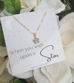 Gold Moonstone Star Necklace for women Wish Upon A Star, Star Necklace Gold, Star Pendant Necklace, Tiny Star, Star Gift, Everyday Necklace, Star Pendant, Star Charms, Gold Filled Chain