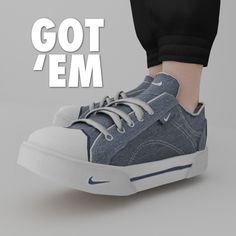 a pair of shoes with the words got zem on it and an image of someone's feet