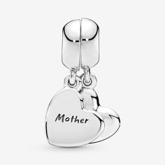 The bond between a mother and son is truly precious. Mark it with this meaningful split dangle charm, crafted in sterling silver and detailed with black enamel. The two-piece design is engraved on each heart with "Mother" and "Son" respectively. Treat yourself or send him a hint to honor your connection. - Pandora Mother & Son Heart Split Dangle Charm - Enamel / Sterling silver / Black Pandora Original, Silver Fits, Bracelet Pandora, Mother And Son, Pandora Bracelet Charms, Mother Son, Pandora Charm, Gift Pouch, Pandora Bracelets