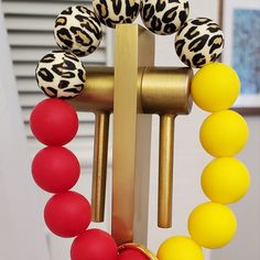 Gorgeous And Animal Print Silicone Bead Bracelet! One Inch Keychain Is Perfect For House, Car, Mail, School And Work Keys/Badges! Strong Elastic Allows For Multiple Wrist Sizes! Fun Red Beaded Bracelet, Fun Yellow Bracelets With Round Beads, Fun Yellow Bracelet With Round Beads, Fun Yellow Beaded Bracelets With Colorful Beads, Adjustable Yellow Stretch Bracelet With Large Beads, Fun Yellow Beaded Bracelets, Fun Yellow Round Beads Jewelry, Fun Yellow Round Beaded Jewelry, Crystal Cuff Bracelet