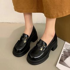 Shipping: Worldwide Express Shipping AvailableDelivery time: 7-15Days Fast ShippingReturns: Fast refund, 100% Money Back Guarantee.SPECIFICATIONSBrand Name: TangDuoYaOrigin: Mainland ChinaUpper Material: PUToe Shape: round toeWith Platforms: YesPlatform Height: 3-5cmHeel Height: Med (3cm-5cm)Heel Type: Square heelPump Type: MARY JANESStyle: sweetFashion Element: ShallowSeason: Spring/AutumnOutsole Material: RUBBERis_handmade: YesPattern Type: SolidInsole Material: PUOccasion: CasualModel Number: vz323.438adGender: WOMENFit: Fits true to size, take your normal sizeLining Material: PUClosure Type: SLIP-ONItem Type: Pumps Classic Black Low-top Platform Loafers, Black Platform Low-top Loafers, Mary Jane Loafers, Black Slip-on Synthetic Platform Loafers, Ladies Loafers, Leather Platform Loafers With Lace-up And Rubber Sole, Shoes For Woman, Black Lace-up Platform Loafers With Rubber Sole, Loafers Women