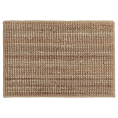 a brown and beige area rug on a white background with no one in the photo