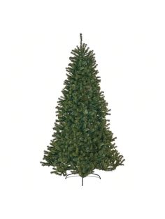 a green christmas tree on a white background