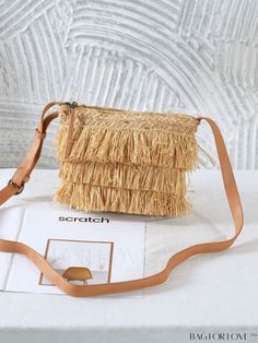 BagForLove - Stylish Woven Beach Bag with Tassel Decoration - Perfect for Beach Getaways Woven Beach Bag, Tassel Decoration, Bag With Tassel, Details Pictures, Beach Getaways, Word Wrap, White Space, Beach Style, Bag Pattern