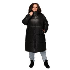 Plus Size Quilted Hooded Coat Waterproof and Windproof Puffer Midi Jacket This stylish winter down jacket is crafted from a combination of two types of fabric: matte and glossy. Designed with a straight, relaxed fit and set-in sleeves, the jacket tapers slightly towards the bottom, offering a flattering silhouette. Key Features: Back Design: Features a decorative strap with stylish trim on the back. Hood: The jacket comes with an attached, non-detachable hood for extra warmth. Fabric: The outer