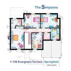 the simpsonss's floor plan is shown