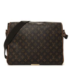 This is an authentic LOUIS VUITTON Monogram Abbesses Messenger Bag. Thisstylish bag is crafted of Louis Vuitton monogram-coated canvas with a full front flap. This shoulder bag features polished gold hardware, a back pocket, and a sturdy adjustable brown logo nylon strap for cross-body wear.  The flap opens to two front pockets and an interior of cocoa brown fabric with zipper and patch pockets. Designer Monogram Canvas Shoulder Satchel, Designer Formal Bags In Monogram Canvas, Designer Monogram Canvas Flap Bag For Travel, Designer Monogram Canvas Satchel, Designer Monogram Canvas Flap Bag With Detachable Strap, Luxury Monogram Canvas Satchel Shoulder Bag, Luxury Monogram Canvas Satchel For Formal Occasions, Formal Monogram Canvas Shoulder Flap Bag, Formal Monogram Canvas Flap Bag