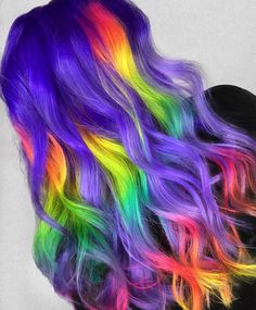 Cool Hair Designs, Wild Hair Color, Split Dyed Hair, Hair Creations, Pretty Hair Color, Funky Hairstyles, Wild Hair