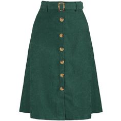 Indulge in a perfect blend of comfort and style with this ribbed corduroy A-line skirt. The high-fitted waist and slightly flared hem add a touch of elegance to the skirt, while the matching waist tie accentuates your curves, creating a flattering silhouette. The elastic waist and belted detail make it comfortable to wear all day long. This versatile skirt is suitable for any occasion, be it a party, a day out shopping, or a day at the office. The midi length adds a touch of sophistication to th Cheap Button-up Casual Skirt, A-line Skirt, Corduroy Midi Skirt, Green Maxi Skirt, 70 Fashion, Midi Skirt With Pockets, Midi Flare Skirt, Bruce Banner, Midi Length Skirts