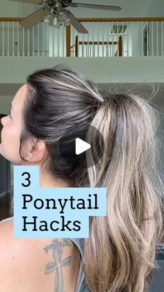 How To Keep Ponytail High, How To Do A Messy High Ponytail, How To Get Volume In Ponytail, How To Style Long Hair Ponytail, Easy Pullback Hairstyles Simple, How To Make A Pony Tail Look Cute Simple, How To Make Ponytail Ponies, Cute Ponytail For Long Hair, High Pony Volume Hack