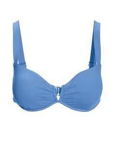 An alluring V-wire notch design and comfortable wide shoulder straps make this Swim Sense V-Wire Bikini Top the one to wear and pair with our Swim Sense High-Waisted Bikini or Skirted Bottoms. | Boston Proper - Cornflower Blue - Swim Sense V Wire Bikini Top - XL Padded Push-up Swimwear, Padded Underwire Swimwear For Beach Season, Underwire Swimwear With Built-in Bra For Pool, Summer Padded Underwire Swimwear, Blue Padded Swimwear For Swimming, Summer Push-up Swimwear With Adjustable Straps, Padded Blue Swimwear, Beach Swimwear With Push-up And Adjustable Straps, Padded Tankini For Pool Beachwear