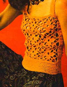 THIS DIGITAL DOWNLOAD CONTAINS 4 PATTERNS. All Patterns are for sizes S/M/ L. Patterns are worked in single, double, half double and treble crochet.   1. Lace Motif Tank. Sizes 32-34-36 Bust. Motif is done in double and treble crochet. 2. Striped Camisole . Sizes 36-38 Bust. Pattern is worked in double and half double      crochet. 3. Blue Tank Top with Filet Crochet Detail. Sizes 32-34-36 Bust. Pattern made with double      and treble crochet. 4. Tweed Scoop Neck Tank. Sizes 32-34-36-38 Bust. Tank is done in mostly half double and       single crochet.  Measurements can be altered for bigger sizes. (Instructions are not included)  These are Vintage 1970's Fashion Patterns. THIS IS AN INSTANT DOWNLOAD -  You'll receive your pattern/s as soon as your order is confirmed. You will find a link Retro Tank Vest, Spring Vintage Stretch Tank Top, Vintage Stretch Tank Top For Summer, Vintage Spring Camisole Tank Top, Vintage Camisole Tank Top For Spring, Vintage Cami Tank Top For Summer, Vintage Tank Top For Beach In Spring, Vintage Camisole Tank Top For Summer, Retro Stretch Tank Top