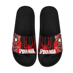 ❤ SPIDERMAN Custom Slide Sandals Unisex For Boyfriend or Girlfriend Gift, Birthday Gift, and Others.❤ These boots are made from High Quality Canvas with classical look. I believe it will suitable enough for casually or daily drive. It can boost your confident 100%. The design itself can suit your mood. All of the designs look cool and up to date. Go get the shoes already! Those are available for Men and Women.  💙💙 MATERIALS💙💙 ✔ Constructed with lightweight and soft material. ✔ PVC straps and Spiderman Custom, Custom Slides, Men Slides, Girlfriend Gift, Look Cool, Gift Birthday, Up To Date, Slide Sandals, Soft Material