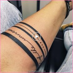 a person with a tattoo on their arm that reads, mama and child in cursive writing