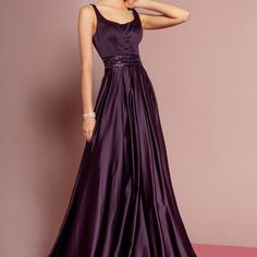 Reposhing This Item I Purchased From @Smcboutique. Loved It, But Color Too Dark For Daughter's July Wedding. Was Only Worn For Attached Pix. It's Been Stored In Garmet Bag Since. It's A Gorgeous Gown And The Back Is Breath Taking. Great Gown For A Coming Holiday Party/Wedding/Formal. Questions? Leave A Comment Below! Purple Dress Formal, Sleeveless Mermaid Dress, Dark Purple Dresses, Chic Prom Dresses, Prom Dresses Gowns, Dresses Formal Elegant, Evening Gowns Elegant, Bridesmaid Dresses Prom, Sleeveless Long Dress