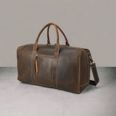 "Christmas Day Special offer Flat 70% Off With Free Shipping  ✍✍Free Personalization  Free Gift Wrapping Free Shipping ◼ Rustic Brown Elegance: Embrace the charm of rustic brown with this exquisite leather duffel bag. Its warm tones and natural appeal add a touch of timeless elegance to your travel gear. ◼ Handcrafted with Love: Each duffel bag is meticulously handcrafted with love and attention to detail. This artisanal touch ensures a unique and one-of-a-kind piece for your journeys. ◼ Adventu Brown Duffle Bag With Luggage Sleeve As Gift, Large Leather Travel Bag Ideal As Gift, Brown Rectangular Waxed Duffle Bag, Brown Rectangular Waxed Finish Duffle Bag, Brown Waxed Finish Rectangular Duffle Bag, Leather Christmas Gifts, Leather Duffel Bag, Leather Duffel, Leather Weekender