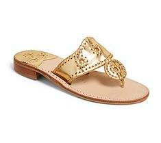 Step out in the Jack Rogers signature sandal. As relevant with walking shorts as a sundress, this shoe is essential for summer. From Jack Rogers. Casual Gold Flip Flops For Spring, Casual Gold Sandals For Summer, Gold Casual Sandals For Summer, Gold Cushioned Sandals For Summer, Gold Flip Flops For Beach In Spring, Gold Cushioned Flip Flops For Spring, Casual Gold Flip Flops For Beach Season, Casual Gold Sandals For Beach Season, Gold Casual Sandals For Beach Season