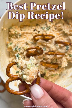 This is the best pretzel dip recipe with cheese, cream cheese, mustard seasonings, and fresh green onions. While there is no beer in this dip, it's still a robust cheese pretzel spread that goes perfectly with soft/hard pretzels, crackers, chips, or toasted sliced bread. It's an easy appetizer recipe, and everyone will LOVE it!! Baked Cheese Dip Appetizers, Pretzel Mustard Dip, Pretzel Platter, No Cooking Appetizers, No Cream Cheese Dip, Dip With Veggies, Cheese Dip Recipes For Pretzels, Best Pretzel Dip, Charcuterie Board Chips And Dip