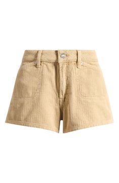 All-cotton corduroy in a refreshing shade make these shorts a standout pair for sunny days and beyond. 2 1/2" inseam; 27" leg opening; 10" front rise; 14" back rise (size 8) Zip fly with button closure Front patch pockets 100% cotton Machine wash, line dry Made in Turkey Fall Shorts, Corduroy Shorts, Short Sets, Sunny Days, Christmas Ideas, Sunnies, Topshop, Size 12, Size 4