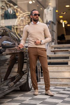 Experience sophisticated luxury with Special Design Slim Fit Self Patterned Knitwear - Beıge. Crafted from a premium quality cotton, this knitwear can provide you with optimal comfort and a superior fit. Its classic beige hue and self patterned design is both timeless and chic, allowing you to add an exclusive touch to your wardrobe. Color Code: Beıge Shirt Material: 100% cotton Machine Washable: Yes Fitting: Slim-Fit Washing Instructions: Wash Separate from Other Clothes, Dry by Hanging Fitted Beige Crew Neck Sweater, Beige Fitted Crew Neck Sweater, Elegant Fitted Sweater For Business Casual, Elegant Crew Neck Sweater For Work, Fitted Sweater For Business Casual, Fitted Fine Knit Sweater For Business Casual, Fine Knit Fitted Sweater For Business Casual, Elegant Fine Knit Sweater For Business Casual, Beige Sweater For Business Casual, Winter Season