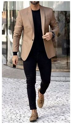 Herren Style, Mens Fashion Blazer, Mens Casual Outfits Summer, Men Fashion Casual Shirts