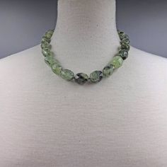 Faceted Nugget Shaped Labradorite Amethyst Prehnite or Lapis | Etsy Hand Beaded Necklace, Twist Beads, Hand Knotted Necklace, Sweet Necklace, Necklace Chunky, Necklace Gemstone, Knot Necklace, Chunky Necklace, Hand Beading